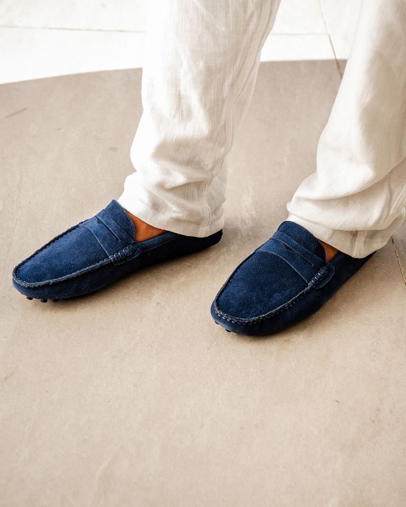 Suede Driver Loafers